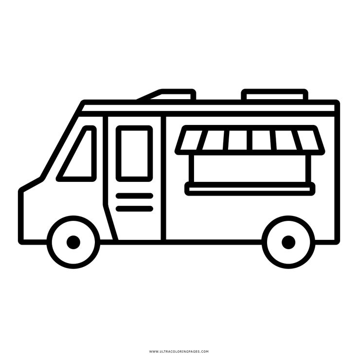 Food truck coloring page food truck truck coloring pages food truck party