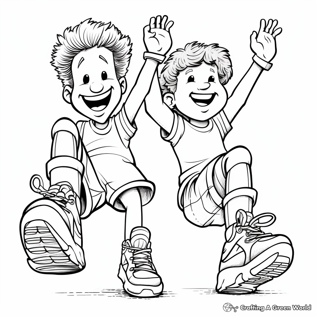Toes coloring pages