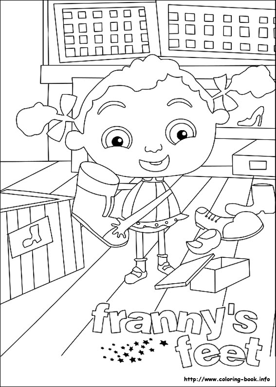 Frannys feet coloring picture
