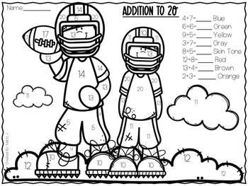 Addition and subtraction to color