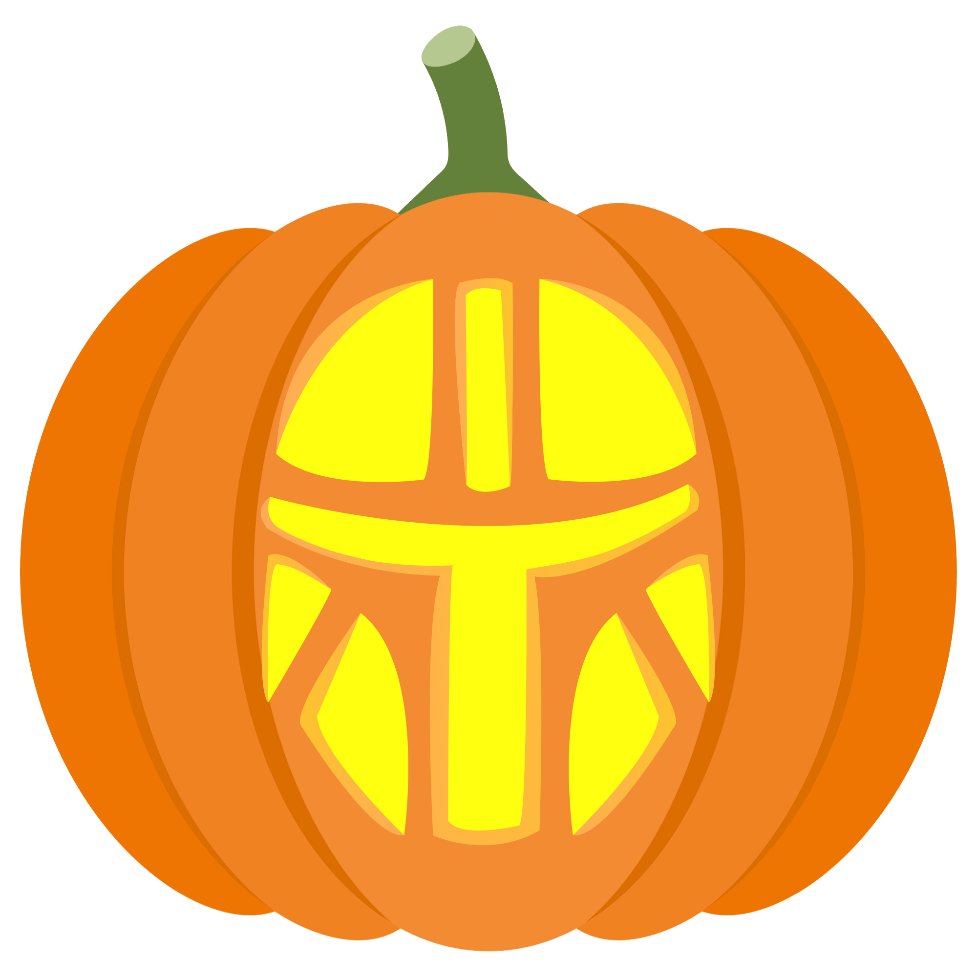 Mandalorian helmet pumpkin stencil free printable papercraft templates
