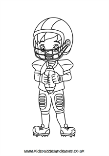 American footballer louring page