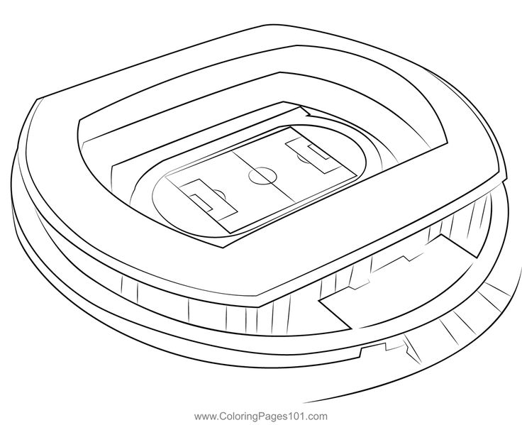 Football stadiums nissan stadium coloring page nissan stadium football stadiums coloring pages