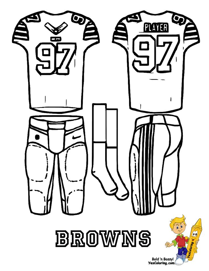Printable images of football uniforms url httpsafootballuniformssblogspotprintabâ football coloring pages coloring pages free coloring pages