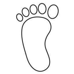 Left foot footprint outline laser engraved ideas things to sell hand embroidery art