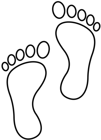 Feet coloring page free printable coloring pages