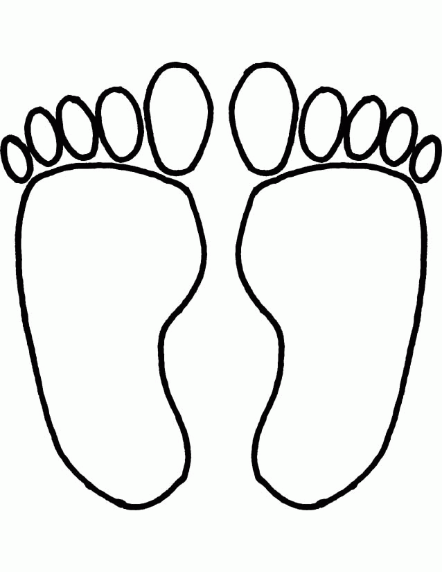 Explore nature through art with footprints coloring pages