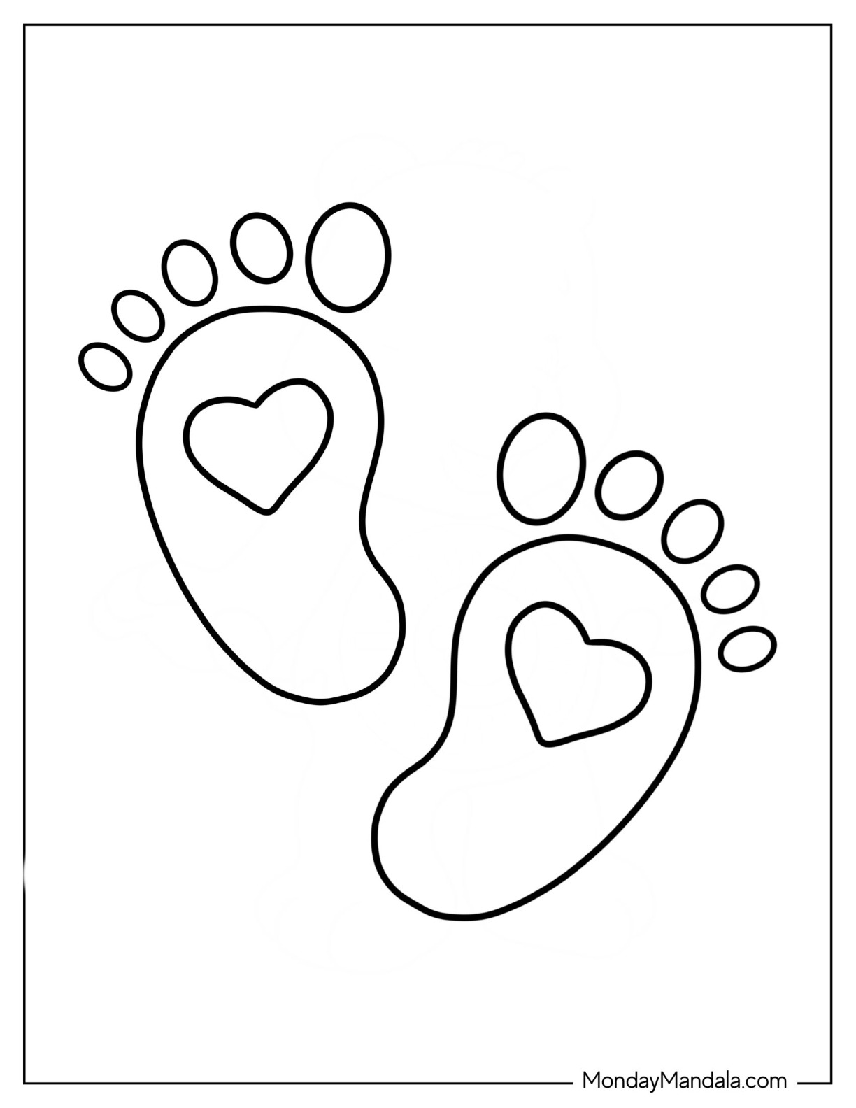 Baby coloring pages free pdf printables