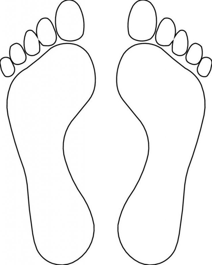 Download or print this amazing coloring page footprint coloring pages