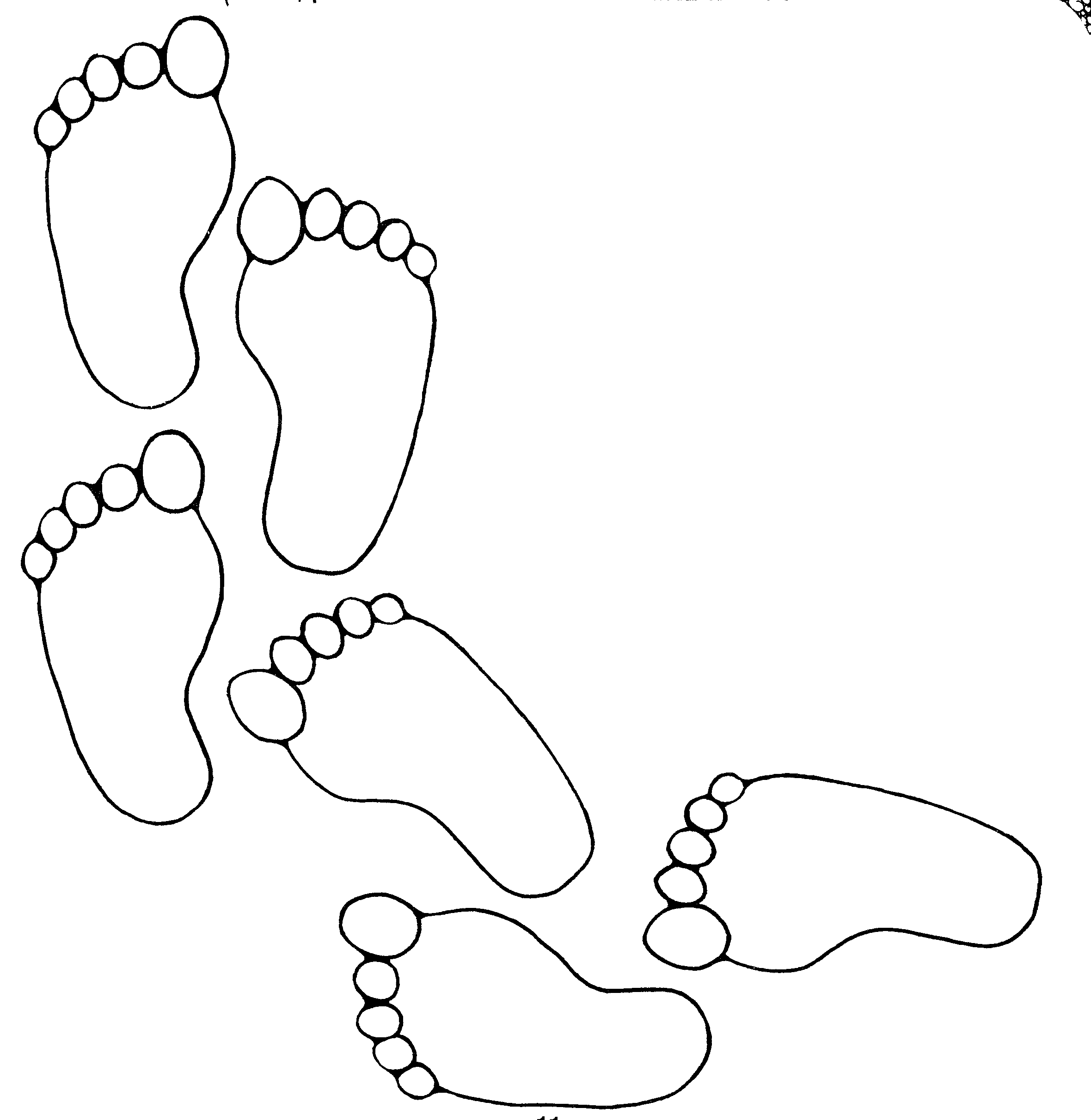 Footprints in the sand coloring pages