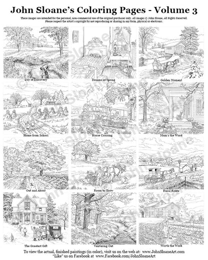 John sloanes coloring pages