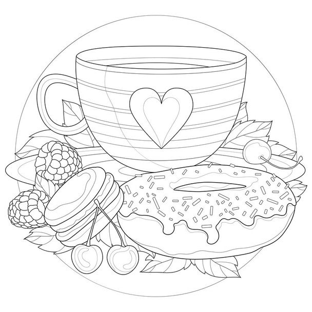 Adult coloring pages free stock vectors