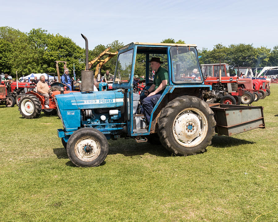 Ford vintage tractor photograph by nik bartlett
