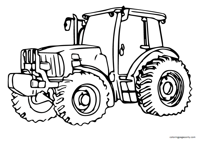 Tractor coloring pages