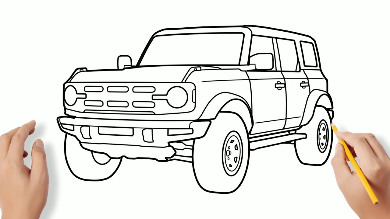 Ford bronco drawing