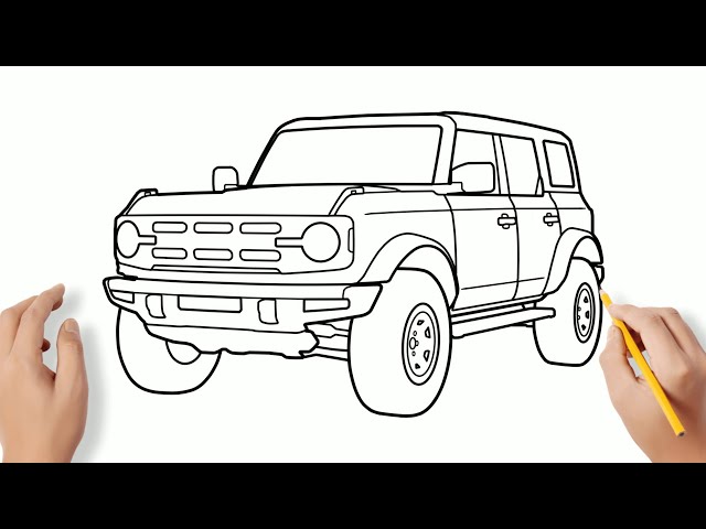 Ford bronco drawing