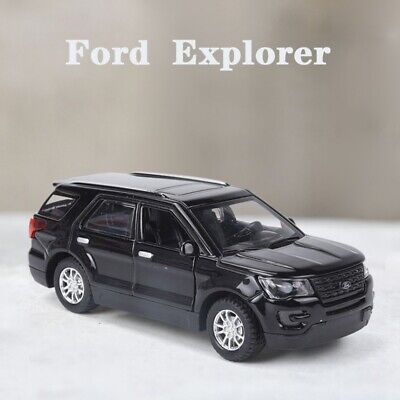 Ford explorer diecast model car black color scale kids toy vehicles gift