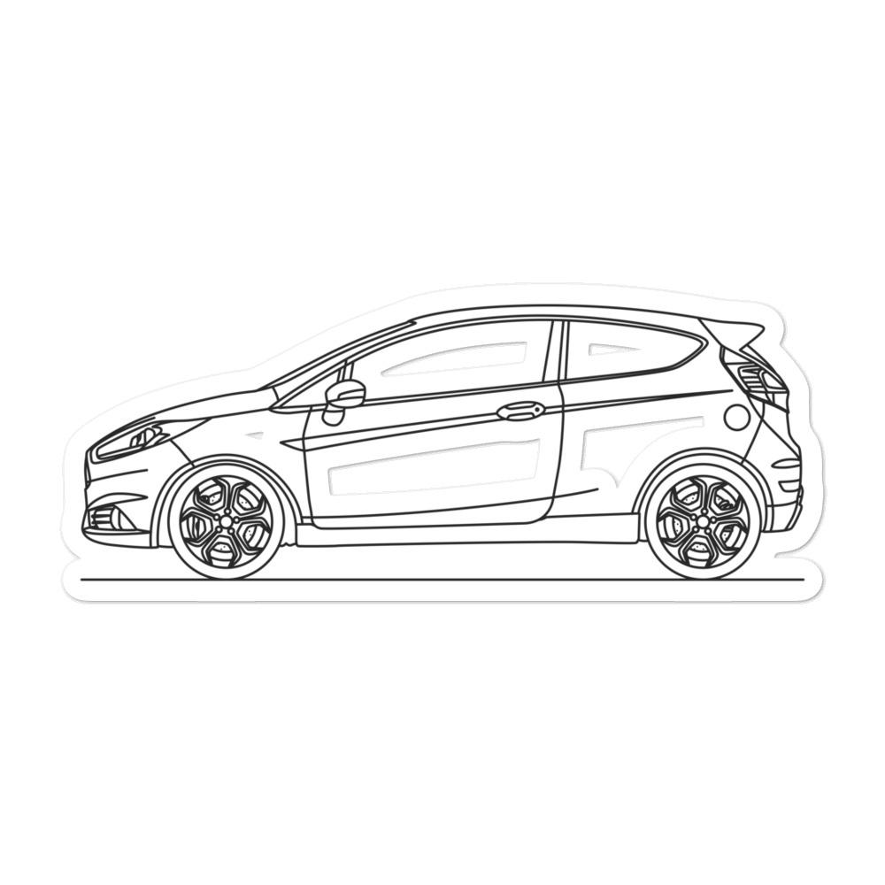 Ford fiesta st th gen sticker â artlines design