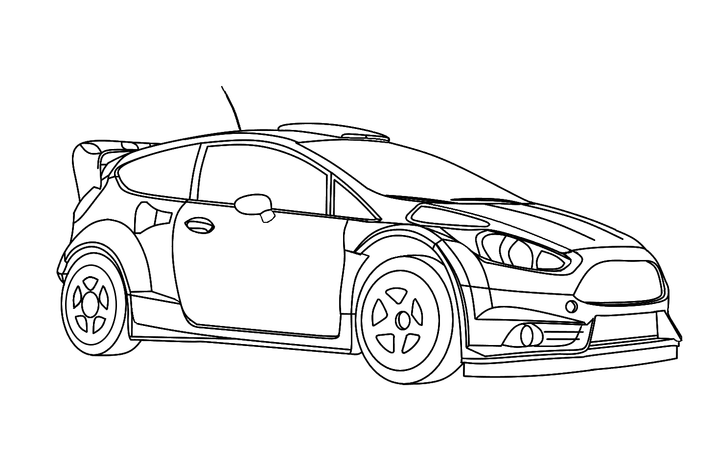 Ford fiesta wrc r coloring book art i made and one i colored rrallyporn