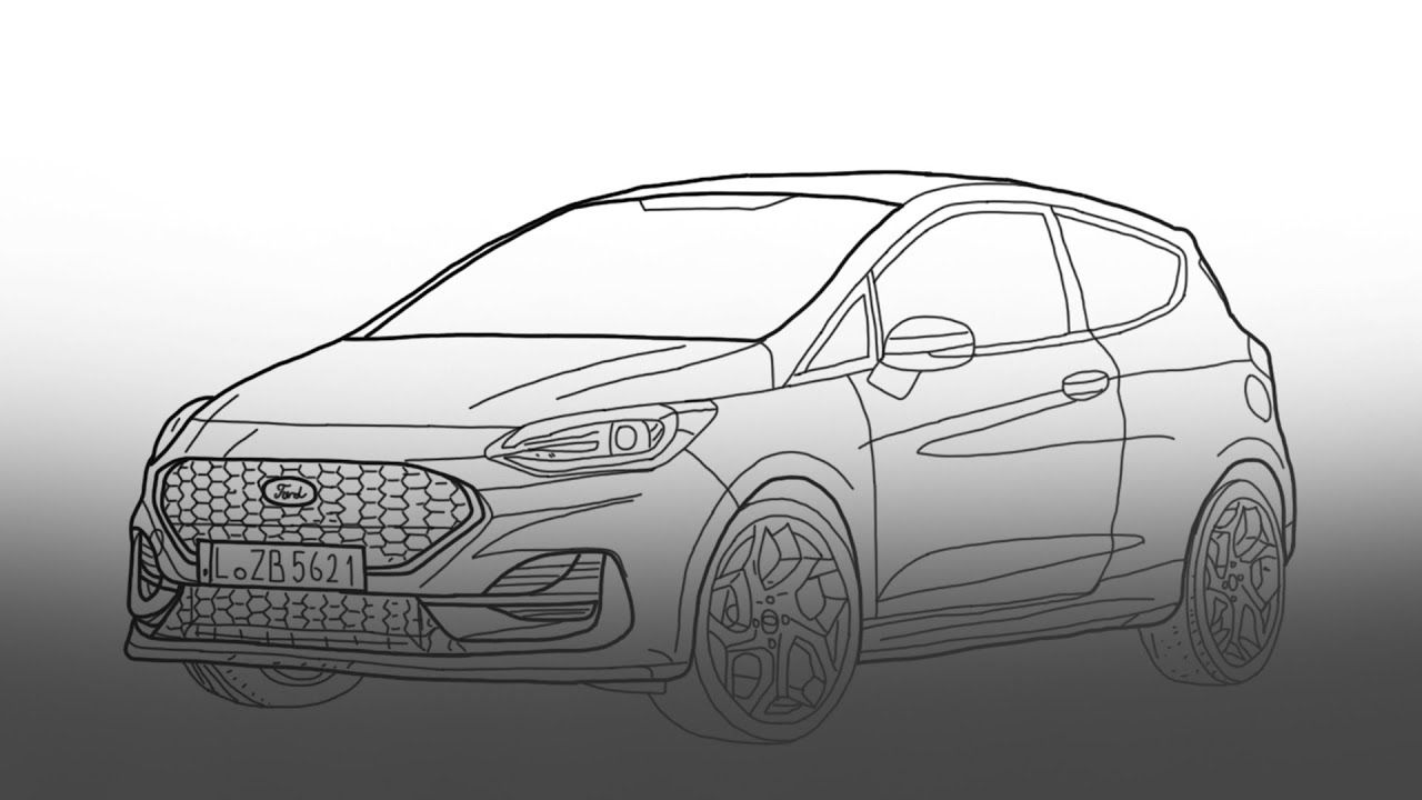 How to draw ford fiesta st ford fiesta st fiesta st ford fiesta