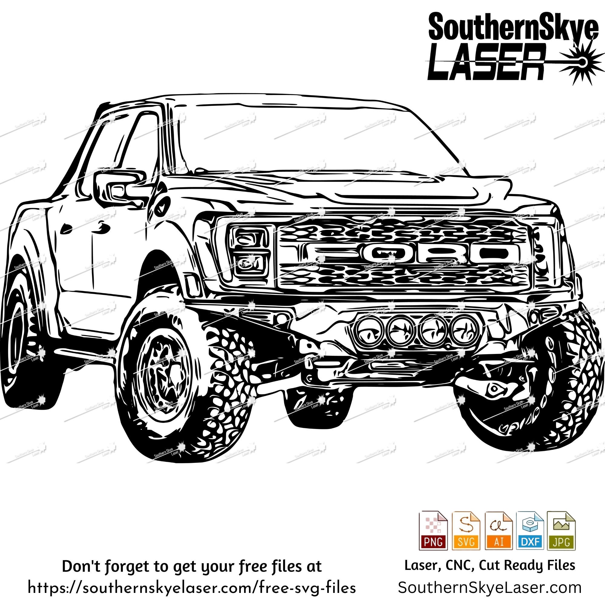 Ford raptor svg png cut file download now