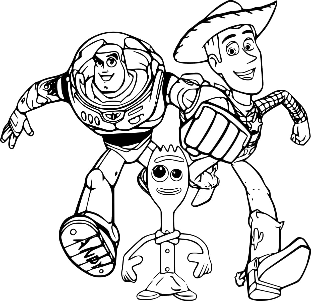 Toy story disney pixar coloring page