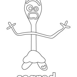 Forky coloring pages printable for free download