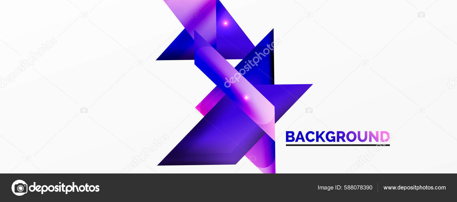 Fondo abstracto posiciãn formas geomãtricas color simple con efecto luces vector de stock por akomov