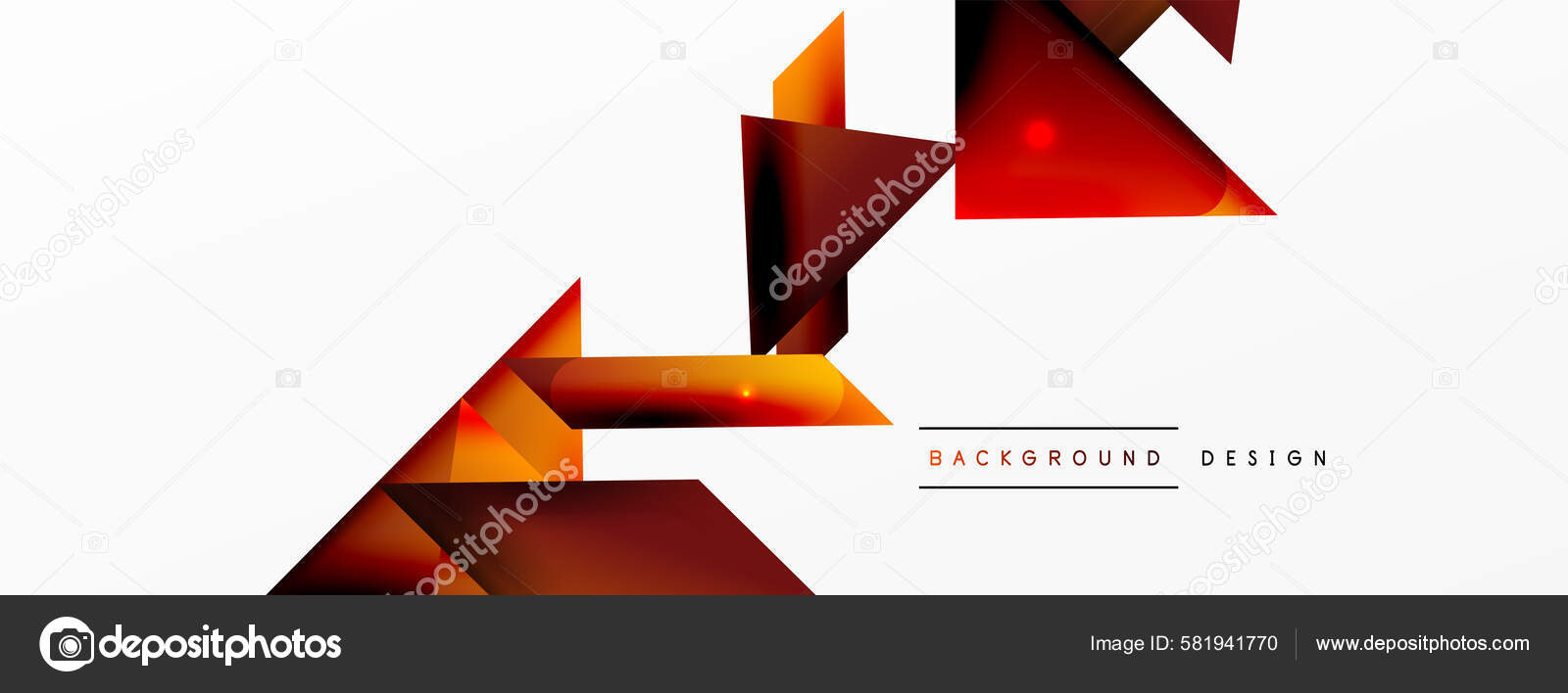 Fondo abstracto posiciãn formas geomãtricas color simple con efecto luces vector de stock por akomov