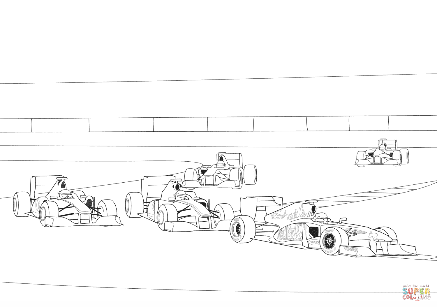 Formula racing coloring page free printable coloring pages