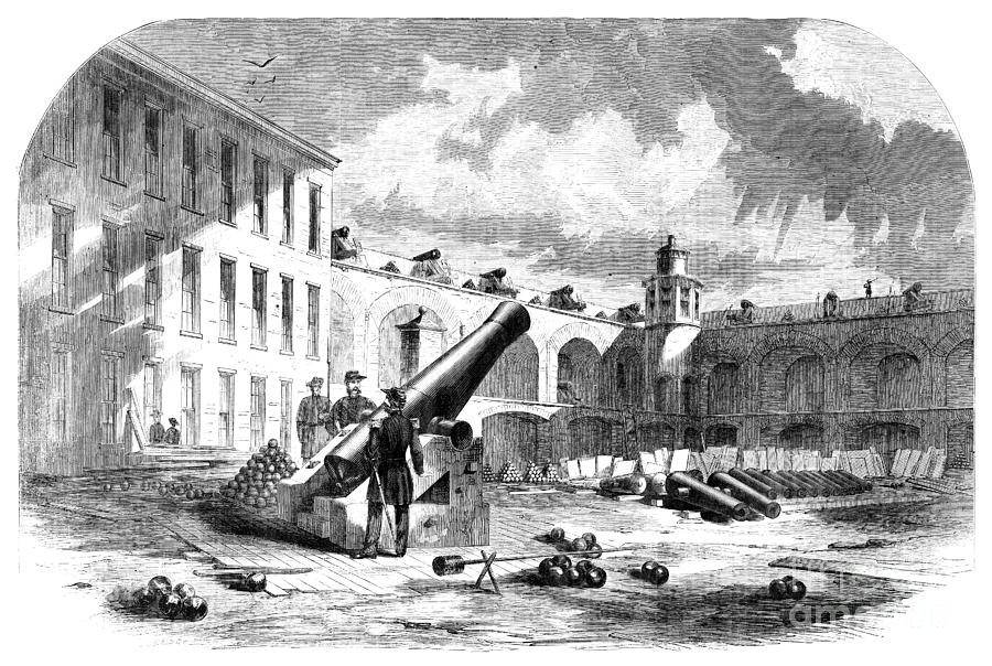 Fort sumter drawing by granger