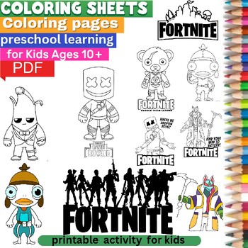 Fortnite coloring pages