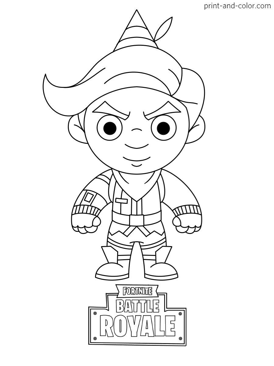 Fortnite coloring pages print and color