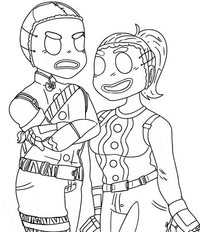 Coloring pages fortnite christmas