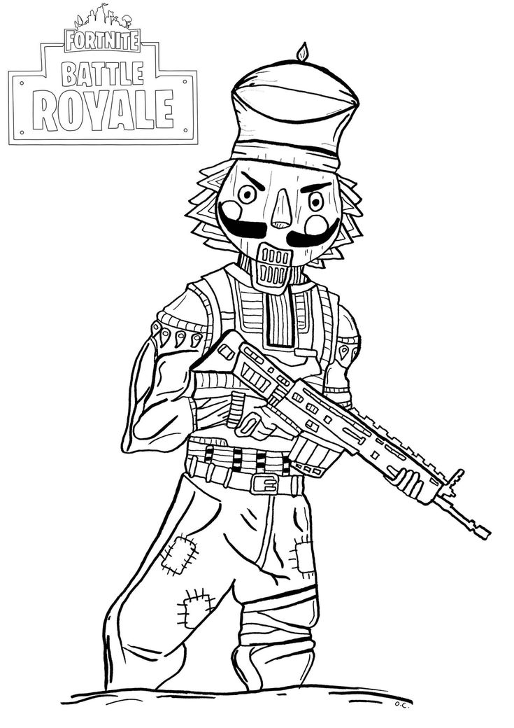 Coloring page fortnite coloring print heroes from the game dibujos gratis dibujos para imprimir o dibujar personajes