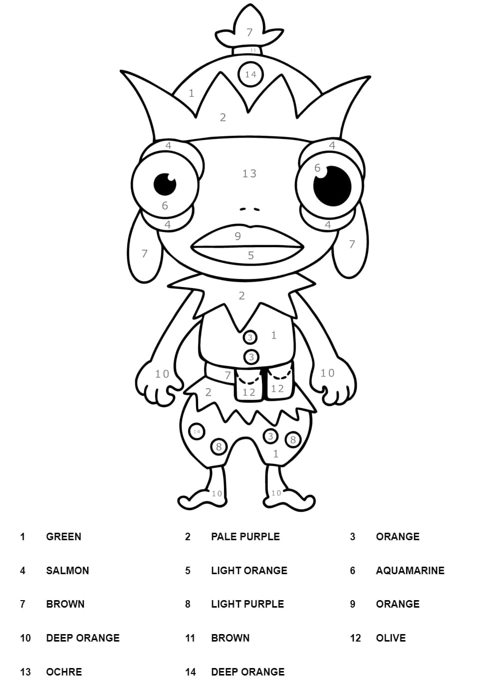 Fa la la la fishstick fortnite color by number