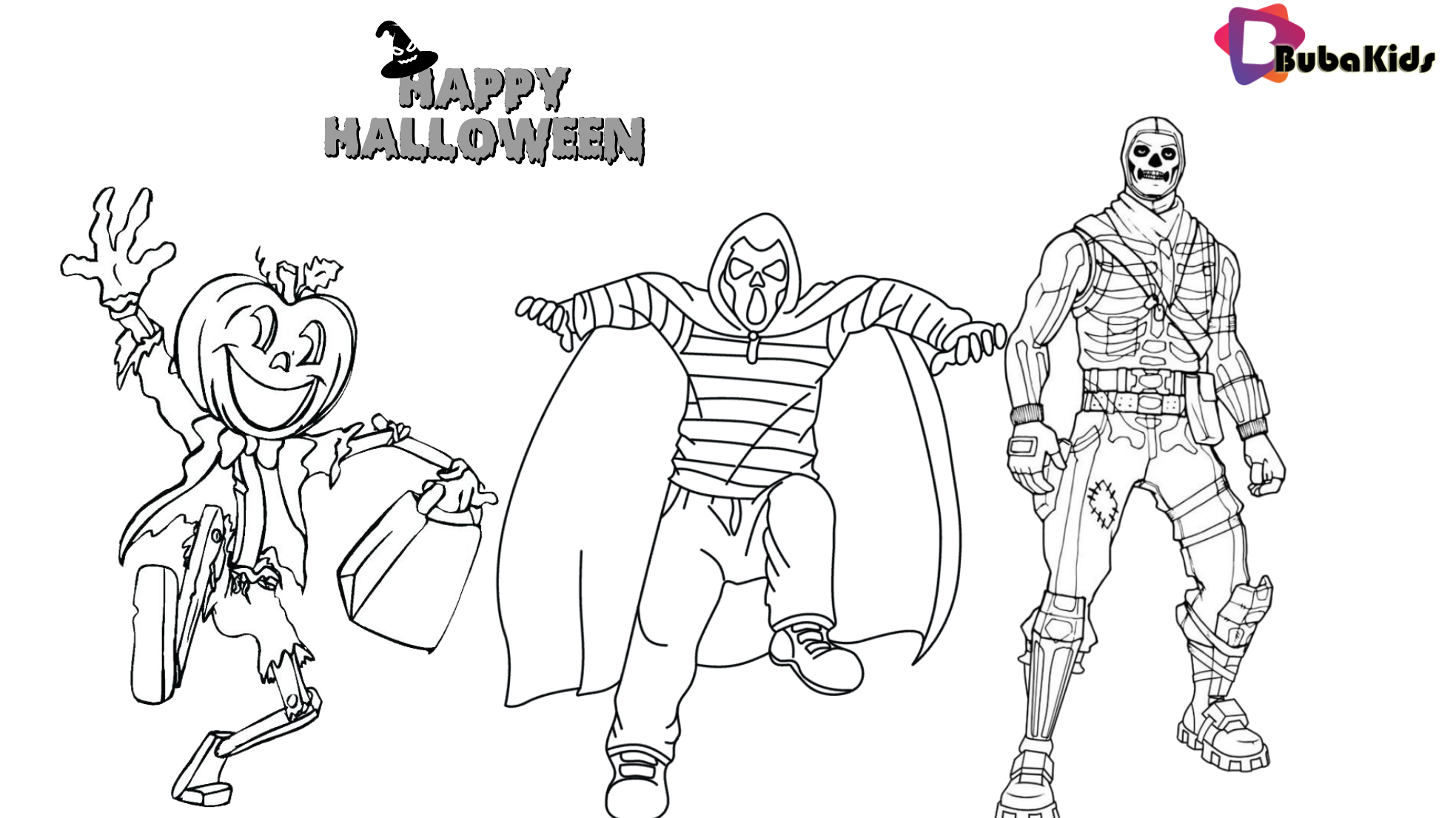 Costume for halloween party printable and coloring page fortnite halloween skull trooper fortnâ cartoon coloring pages coloring pages halloween party