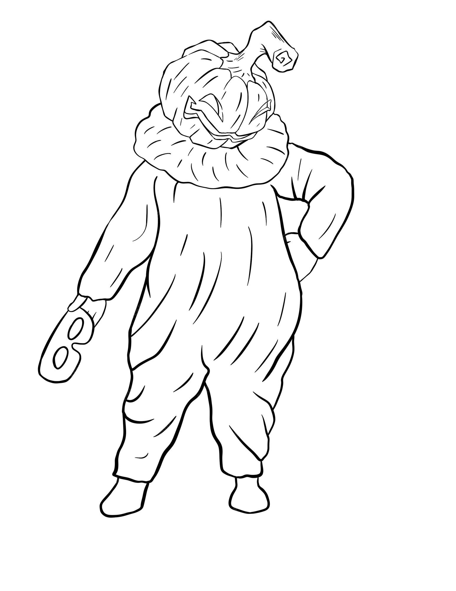 Premium vector fun scary halloween coloring pages coustumes