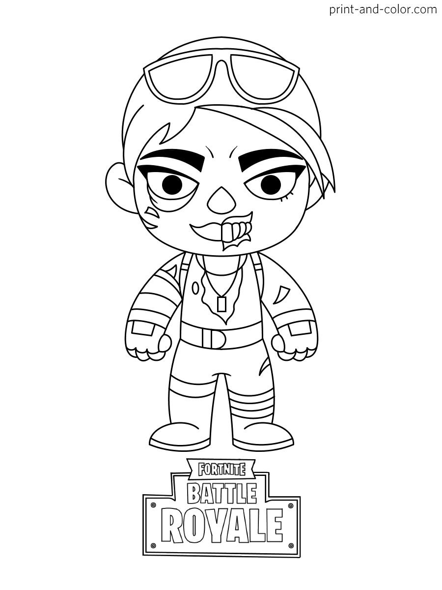 Fortnite coloring pages print and color