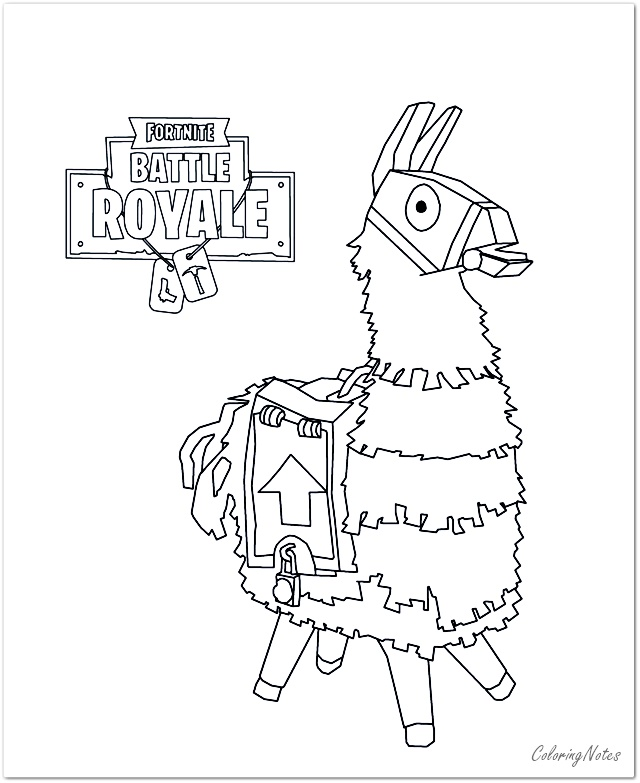 Fortnite character coloring pages llama coloriage dessin gratuit coloriage ã imprimer