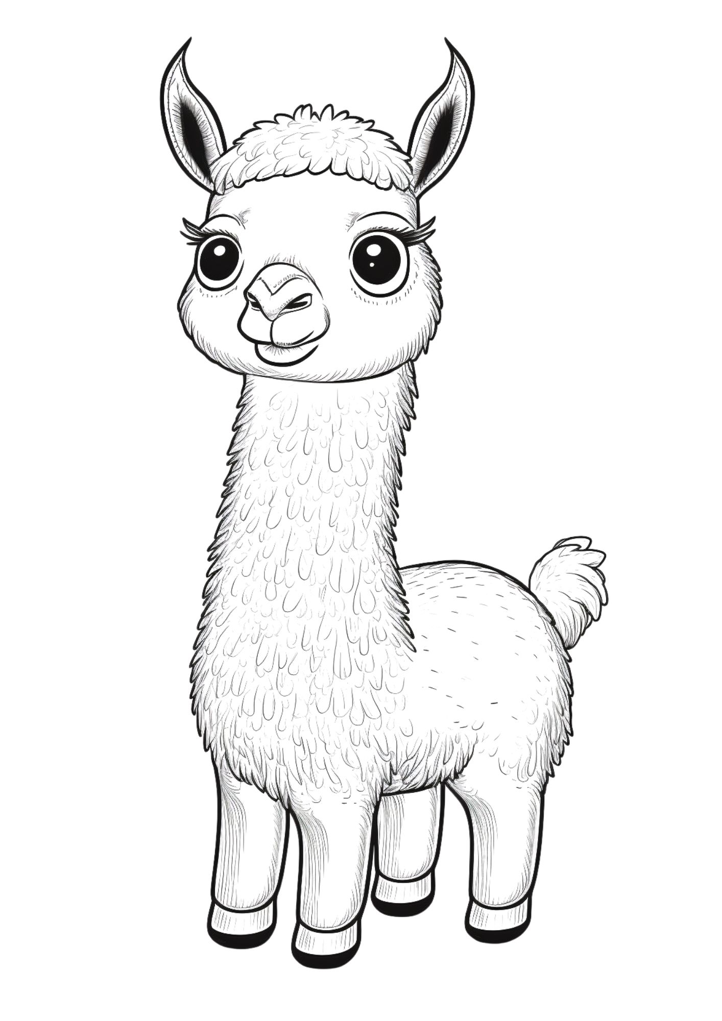Cute printable llama coloring pages a fun activity for all ages