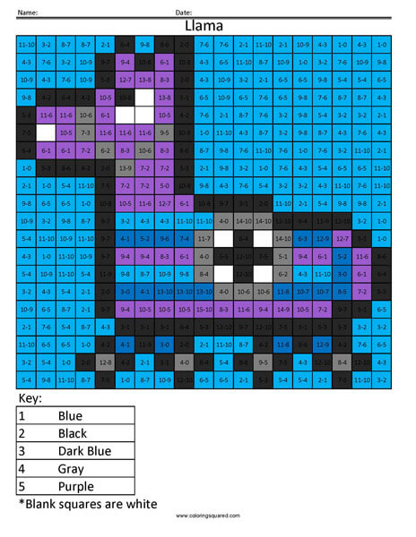 Fortnite llama coloring page