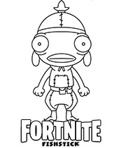 Fortnite coloring page with llama