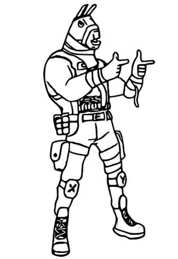 Coloring page fortnite chapter season flipped lt john llama