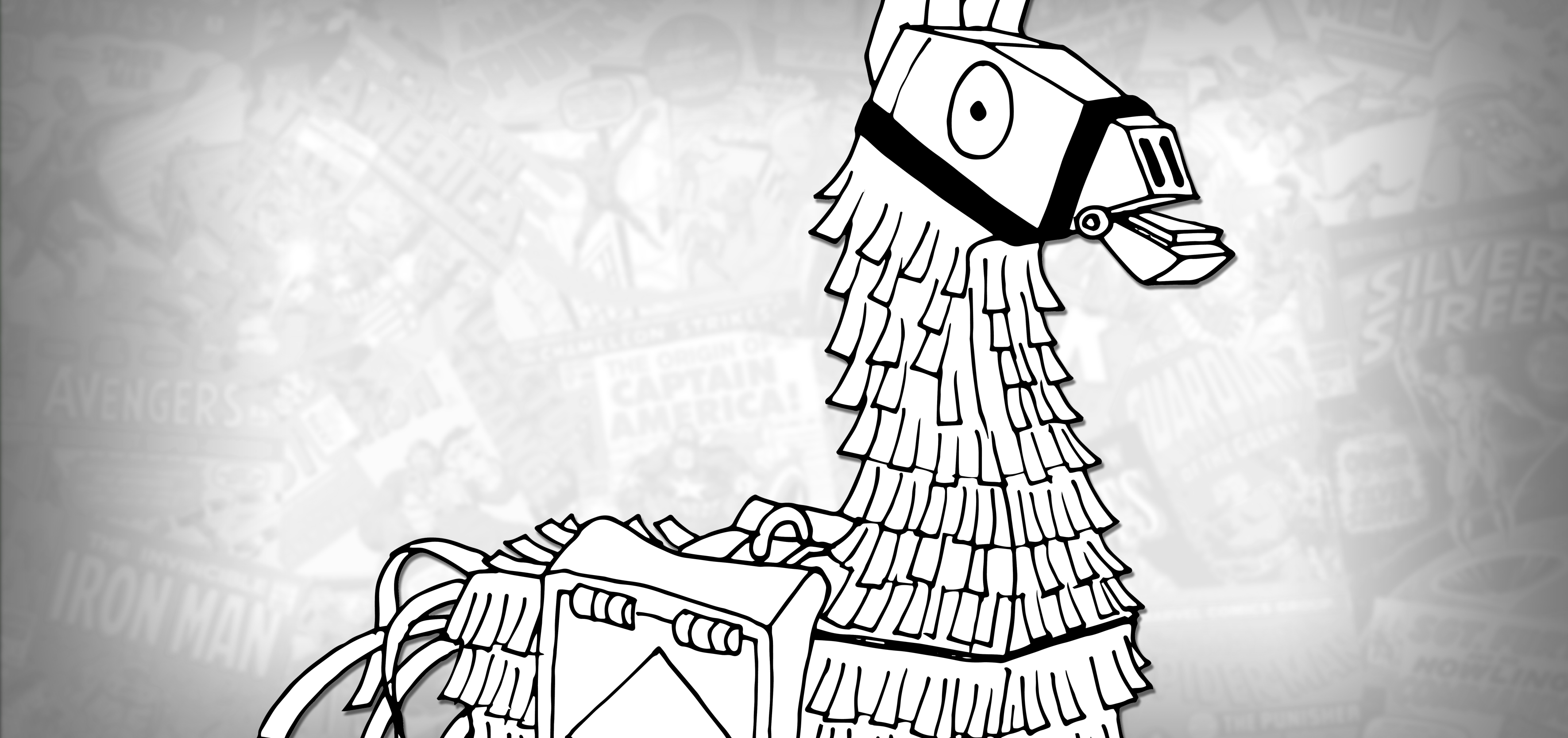 How to draw the loot llama fortnite battle royale drawing tutorial