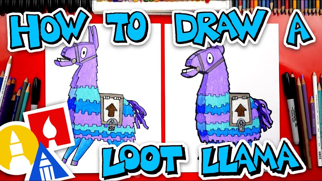 How to draw the loot llaa fro fortnite