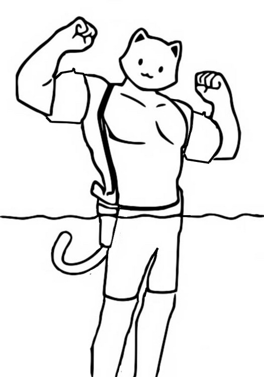 Coloring page fortnite chapter season meowscles semi