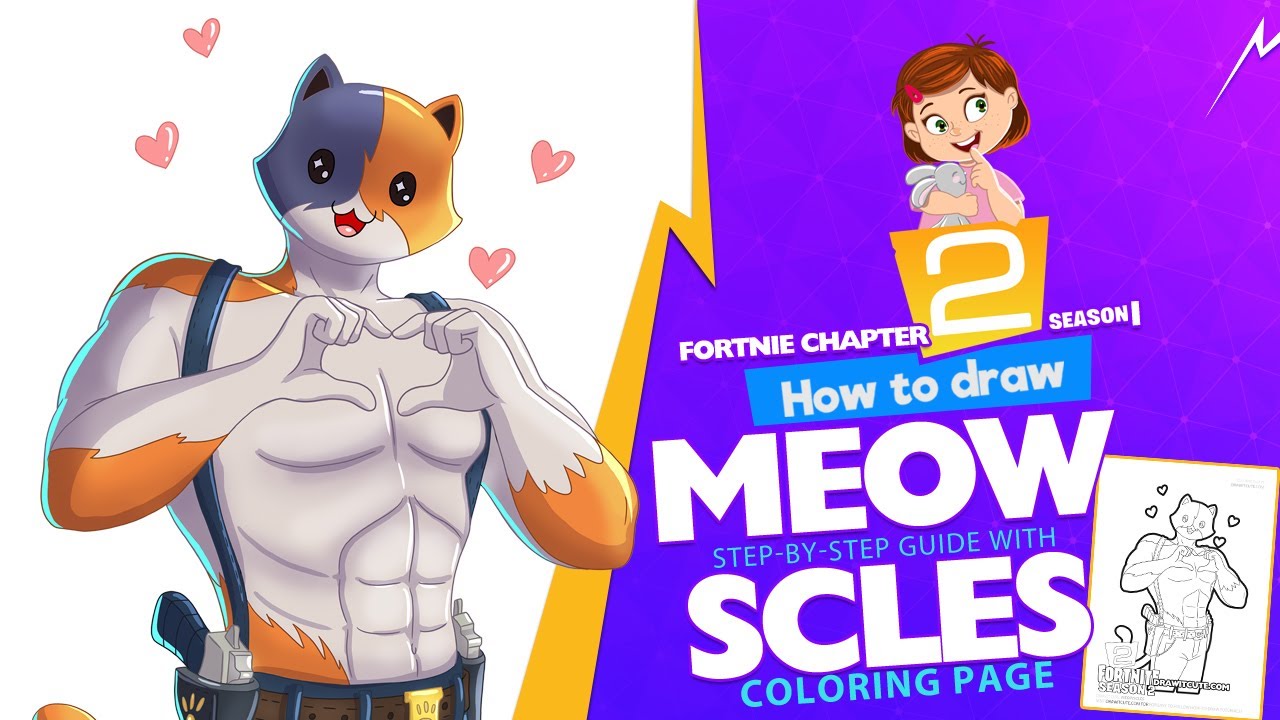 How to draw eowscles fortnite chapter step