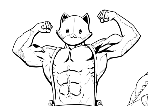 Will sliney on x im drawing meowscles uhhh httpstcowjaexyxcq x