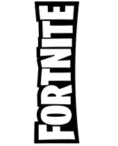 Simple fortnite logo to print for free
